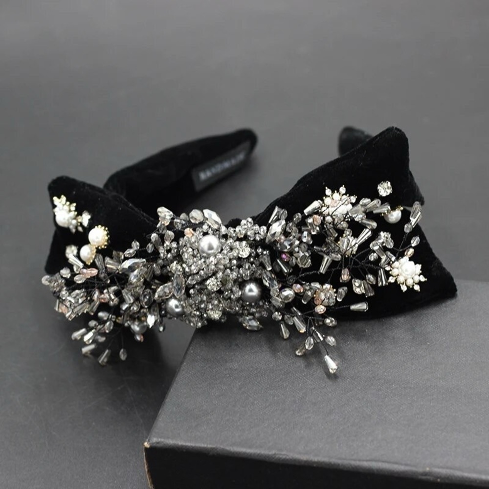 Baroque Bow Embellished Headband